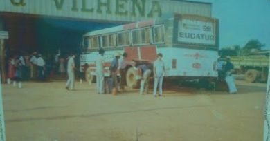 Antiga rodoviária de Vilhena, foto de 1980. Fonte: Grupo Memória Vilhenense