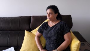 Viúva do caminhoneiro morto em acidente fala sobre a falta do marido. Foto: Luciana Pereira